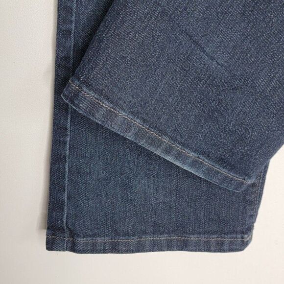 NYDJ Marilyn Straight Leg Jeans Size 2P Dark Wash Blue Denim USA 26x29 - Picture 9 of 12